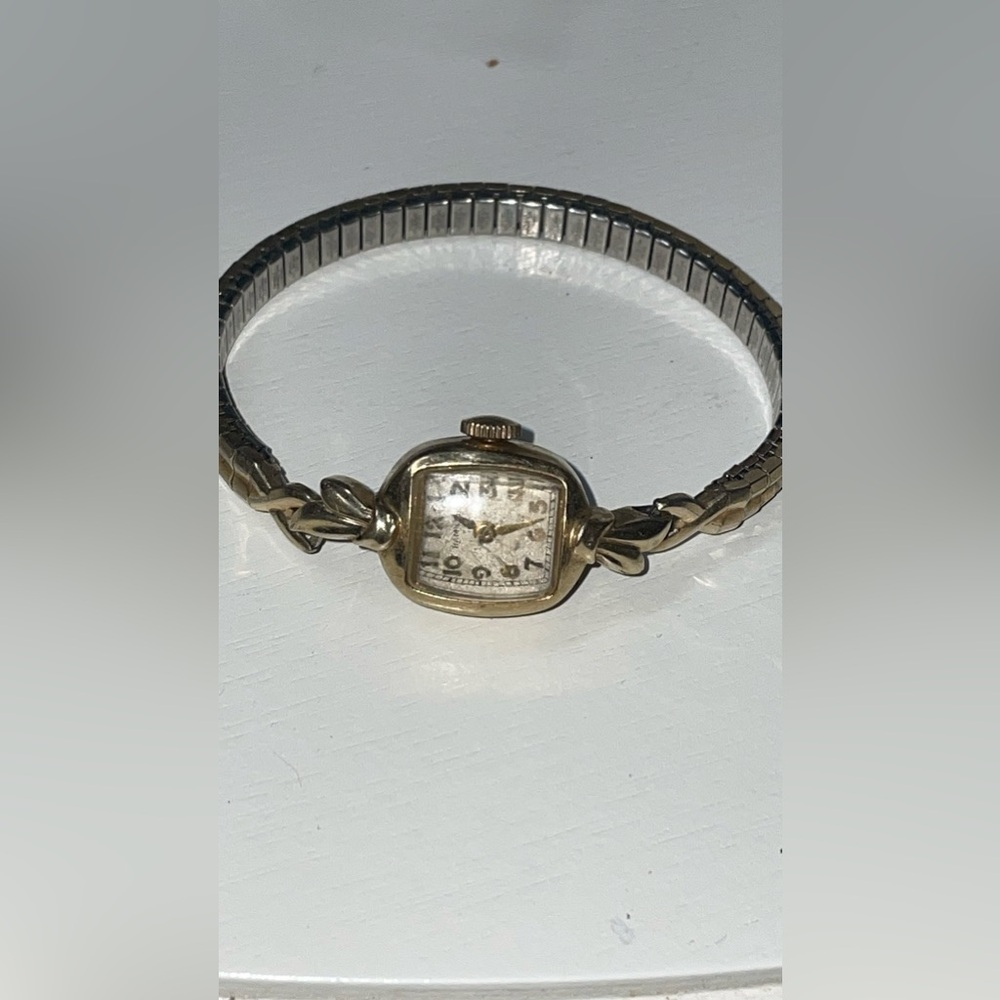 Vintage Hamilton Ladies Watch 14kt gold filled winding watch